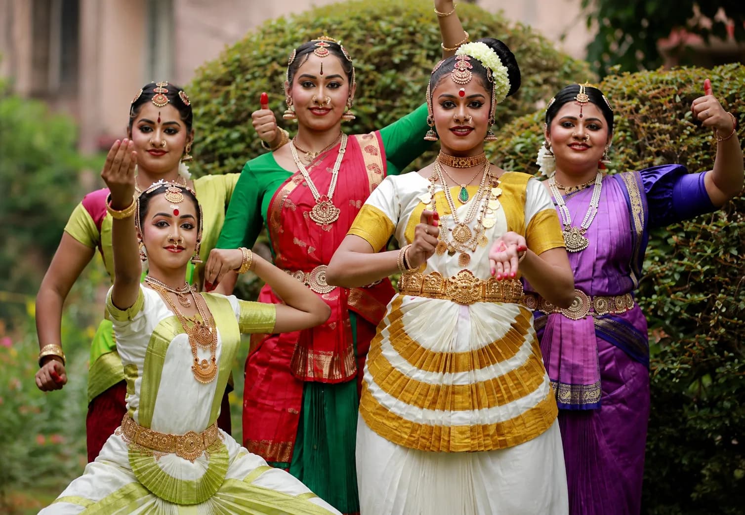 Group of students in performance costume