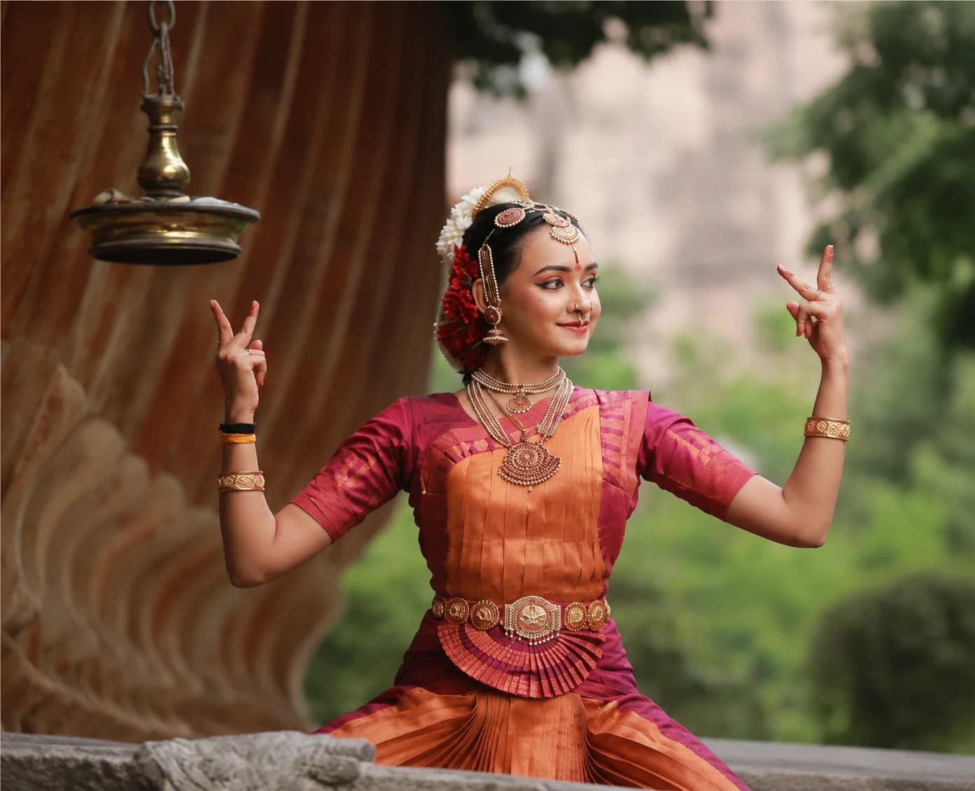 Solo classical dance portrait