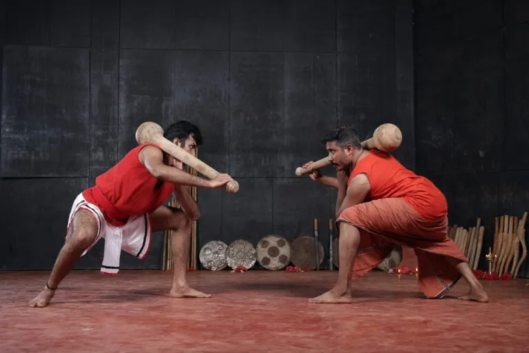 Kalaripayattu training