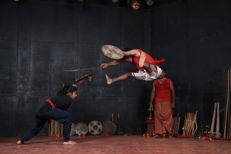 Kalaripayattu stick fighting